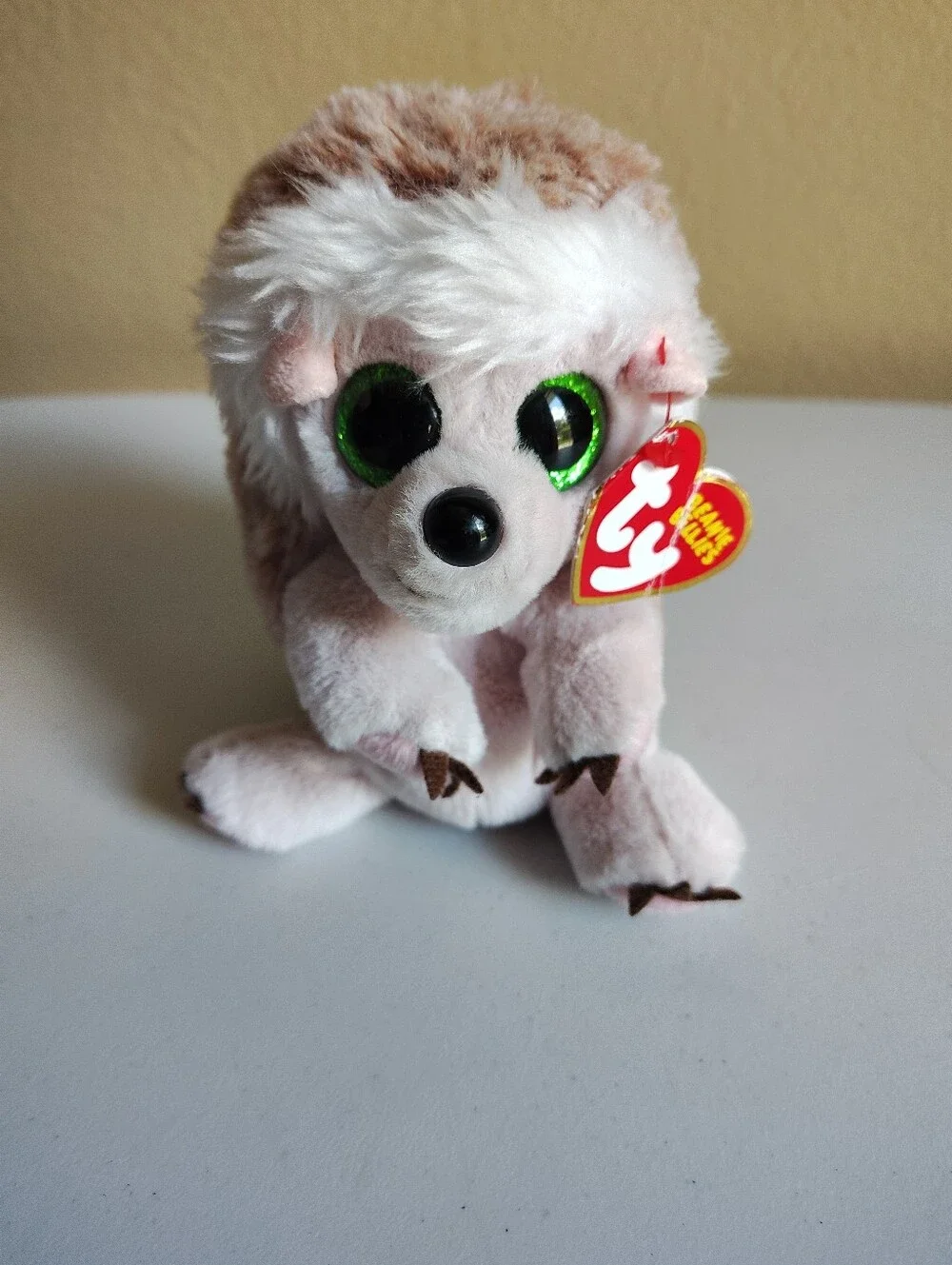 Ty Beanie Bellies Lot of 4 Wilfred Wolf Bumper Hedgehog Stubby Monkey Mitch +